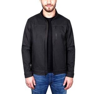 Signature Black Men's Windbreaker Jacket — Size small